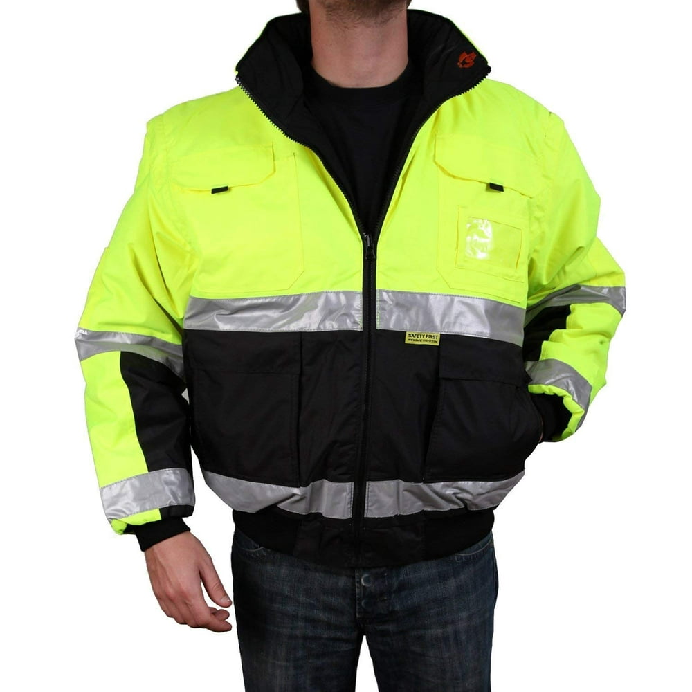 Safety Depot Safety Depot Safety Jacket Class 3 ANSI Approved 8 Pockets, Reversible Clear ID