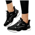 thumbnail image 5 of Running Shoes for Women Comfy Arch Support Lightweight Soft Sole Lace up Sneakers Trendy Breathable Workout Athletic Shoes Black Size 9, 5 of 8