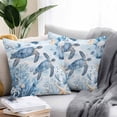thumbnail image 2 of Retro Sea Turtles Outdoor Pillow Covers Pack of 2 Ocean Sea Star Corals Animals Waterproof Throw Pillow Covers Decorative Cushion Cases for Patio Garden Tent Balcony Couch 18x18 inch, 2 of 8