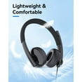 thumbnail image 2 of Auriculares con cable EMEET HS50 con micrófono, auriculares supraaurales para ordenador con micrófon, 2 of 8