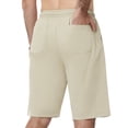 thumbnail image 3 of Lavenicole Men's Casual Athletic Shorts, Lightweight Workout Hiking Shorts 9" with 4 Pockets Beige 38W, 3 of 7
