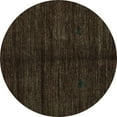 thumbnail image 1 of Ahgly Company Indoor Round Abstract Turquoise Blue Modern Area Rugs, 4' Round, 1 of 4