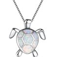thumbnail image 1 of Silver White Turtle Women Nacklace Jewelry, 1 of 1