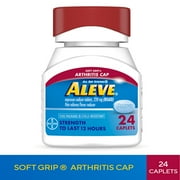 Aleve Caplets Soft Grip Arthritis Cap Naproxen Sodium Pain Reliever, 24 Count