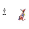 thumbnail image 1 of Figura de escritorio,Estatua de caballero,arte,artesanía,coleccionable,escritorio,oficina,Figura decorativa,pieza de arte,decoración del hogar,Figura decorativa,Estatua de perro, 1 of 8