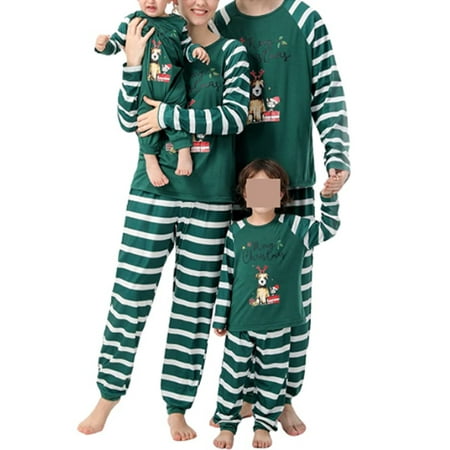 

Awoscut Family Christmas Pjs Matching Sets Baby Christmas Matching Jammies for Adults and Kids Holiday Xmas Sleepwear Set