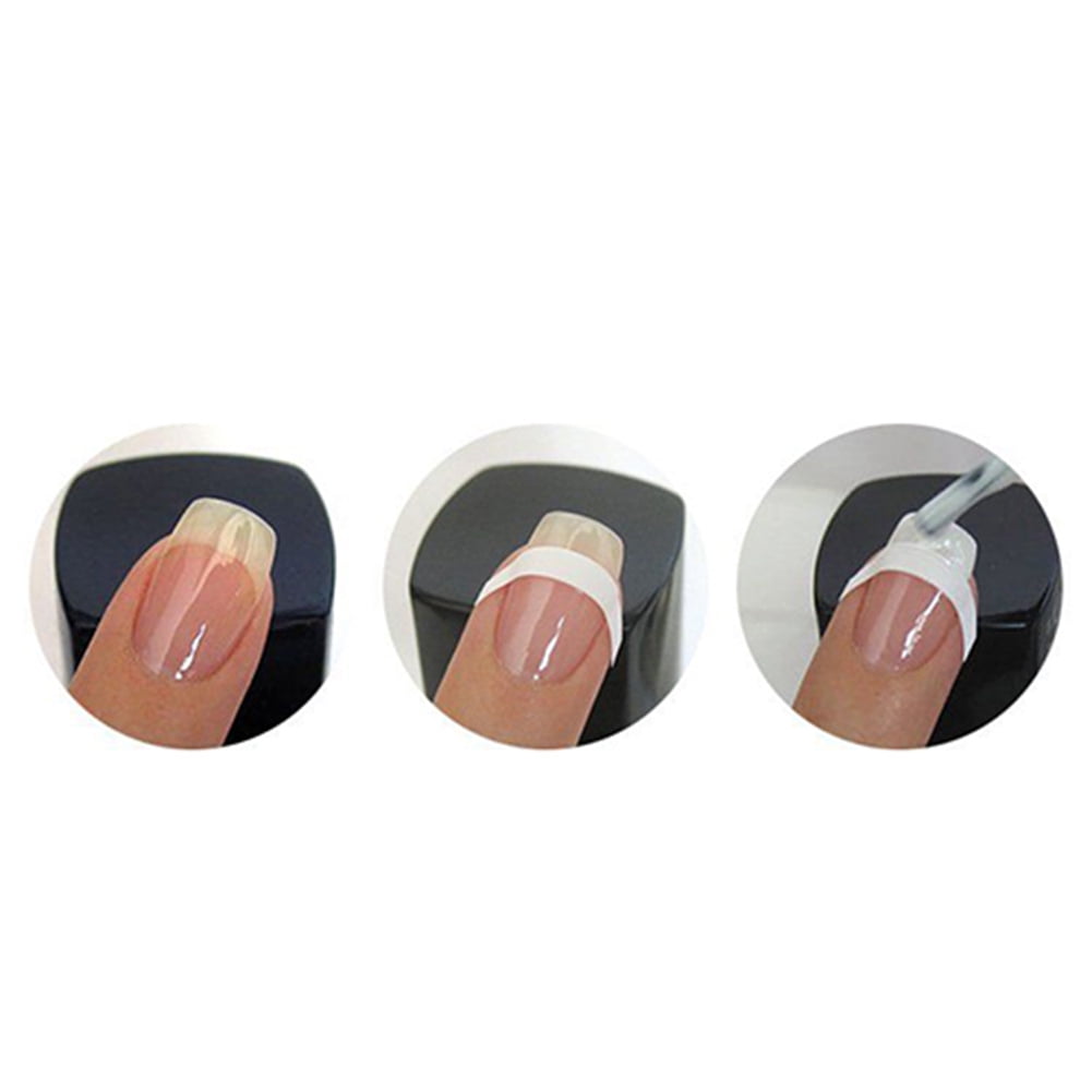 Grofry Nail Art Sticker 5 Sheets French Manicure Nail Art Tip Form ...