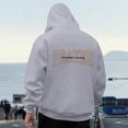 thumbnail image 4 of MHFRRA Sudadera con Capucha para Hombre, de Manga Larga, Cómoda E Informal, con Cordón Ajustable para Actividades Al Aire Libre Gris claro, 4 of 6