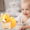 thumbnail image 2 of Peluche Corgi de patas cortas con forma de corazón de melocotón, color amarillo, 2 of 5