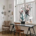 thumbnail image 5 of Bicycles Kitchen Curtain for Berdoom Living Room Cafe 54 Inch Length, Country Vehicle Botanical Flowers Wooden Plank Tiers Curtains Light Filtering Drapes Window Treatment 2 Panels 52"Wx54"L, 5 of 8