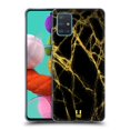 thumbnail image 1 of Head Case Designs Glittery Marble Prints Gold Soft Gel Case Compatible with Samsung Galaxy A51 (2019), 1 of 7