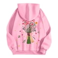 thumbnail image 2 of Women's Crewneck Hooded Sweatshirts Long Sleeve Hoodies Graphic Printed Lightweight Casual Loose Fit Fashion Tops 2025 with Pocket, 2 of 5