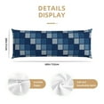 thumbnail image 2 of Body Pillow Cover - Soft Body Pillow Pillowcase, Pixel grid Breathable Long Body Pillow Case Cover with Invisible Zipper 20x60in, 2 of 5