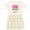 Natural with Stripes, variant on Inktastic Future Tennis Player in Training Girls Toddler Dress
