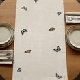 thumbnail image 5 of Table Runners 90 Inches Long Dress Scarves, Purple Flowers Farmhouse Coffee/Dining/Kitchen Table Runner for Living Room, Spring Butterflies Lavender Daisy Beige 13x90 Inch, 5 of 9