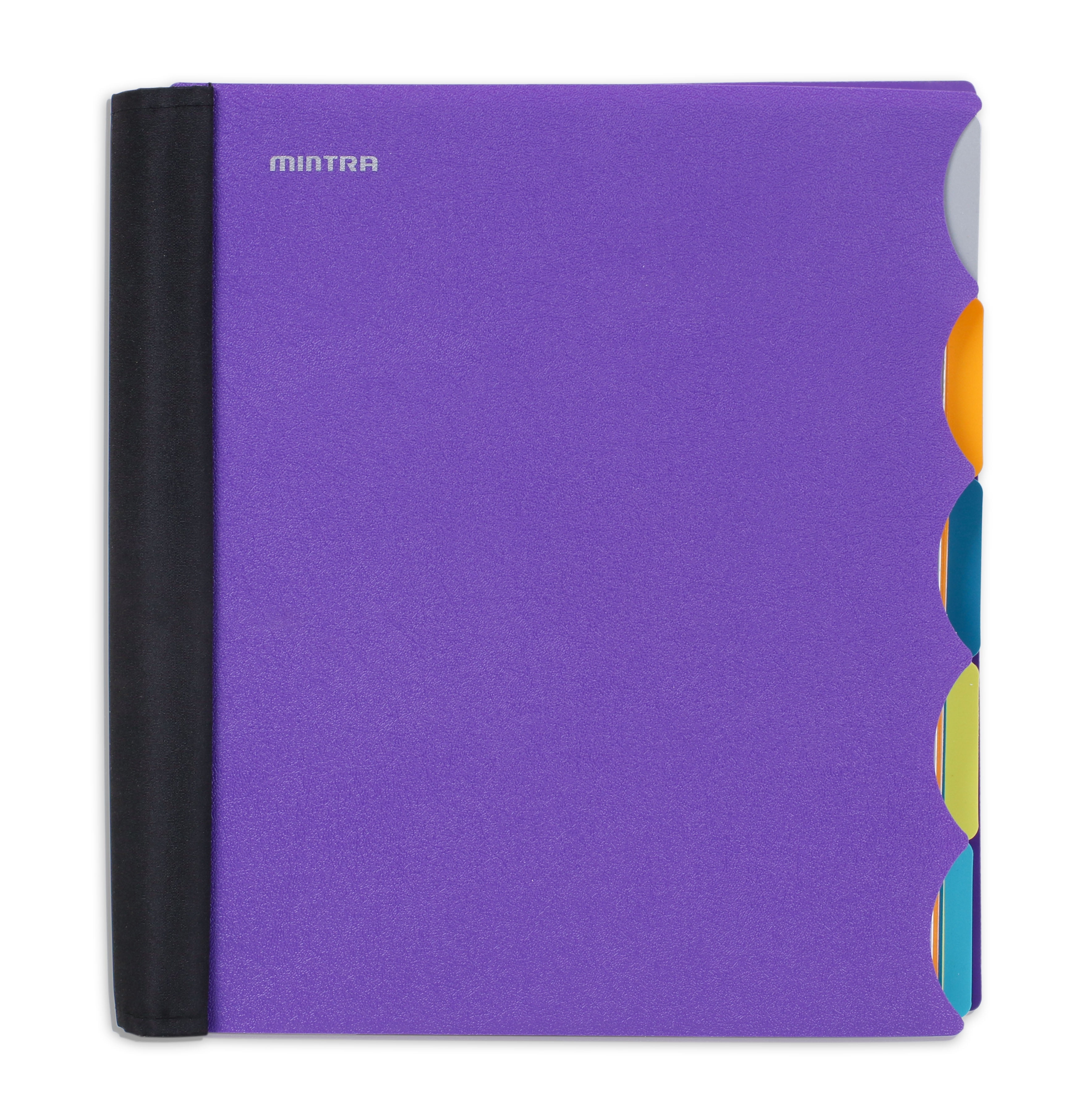 Mintra Office Durable PREMIUM Spiral Notebook 958510(Purple, 5 Subject