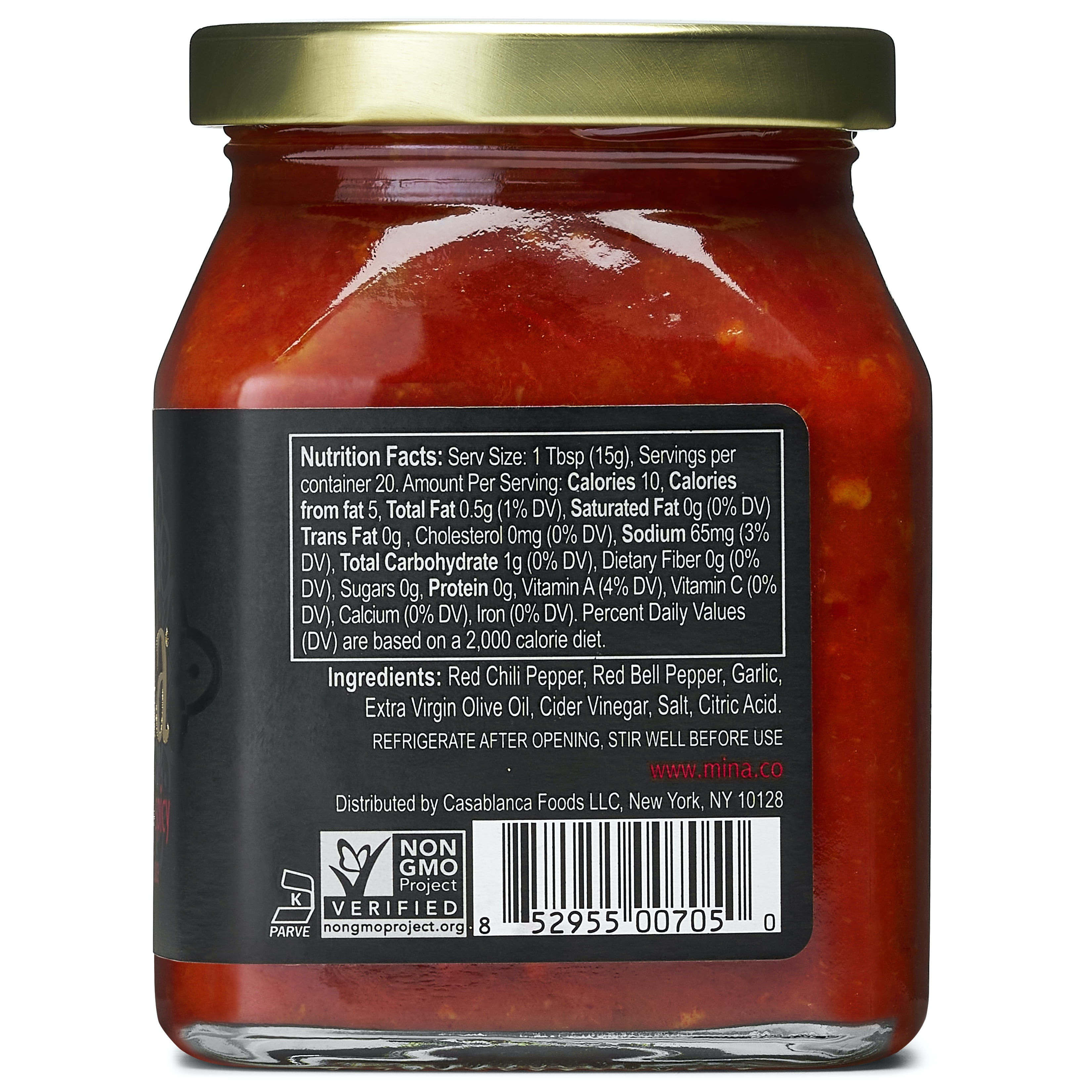 Mina, Harissa Spicy Moroccan Red Pepper Sauce , 10 Fl oz