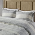 thumbnail image 3 of Gracie Mills Wilcox Farmhouse Stripe Sherpa Comforter Set - GRACE-15457, 3 of 4