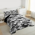 thumbnail image 3 of Homewish Brown Camouflage 3 Pieces Queen Comforter Set For Teens Adults Boys,Abstract Geometric Ultra Soft Bedding Sets,Geometric Camo Bedding Comforter Set,Super Cozy Room Decor,Reversible, 3 of 8