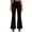 Black, variant on Womens Dress Pants Elastic High Waisted Business Casual Loose Fit Flare Pants Work Office Business Trousers with Pockets