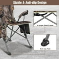 thumbnail image 6 of REDCAMP Oversized Hunting Chairs with Canopy for Blinds, Portable Folding Camo Camping Chairs for Adults with Adjustable - Angle Canopy and Hard Arms for Outdoor Use, Camouflage, 6 of 17