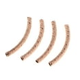 thumbnail image 3 of KLKCMS 4pcs Sterling Semi-Round Setting Half Circle Bead Jewelry Setting Jewelry Rose Gold 3x30mm, 3 of 9