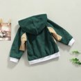 thumbnail image 3 of Toddler Baby Girls Zipper Corduroy Coat Oversized Long Sleeve Windbreaker Hooded Sweatshirt Jacket, 3 of 6