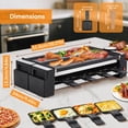 thumbnail image 6 of Electric Indoor Raclette Table Grill, Serves up to 8 People for Parties and Family Fun, Includes 8 Warming Trays, 6 of 6