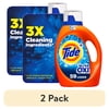 (2 pack) Tide Ultra Oxi Liquid Laundry Detergent, HE Compatible, 84 fl oz, 59 Loads
