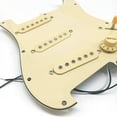 thumbnail image 3 of Electric Guitar Pickguard Pickups Loaded Prewired Scratch Plate Assembly SSS Yellow, 3 of 7