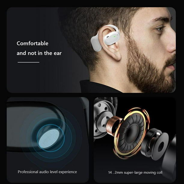 Auriculares inalámbricos Likrtyny de conducción ósea abierta con reducción de ruido Para exteriores blanco Para estrenar
