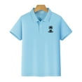 thumbnail image 5 of XXWXYD Boys Girls Short Sleeve 𝐏𝐨𝐥𝐨 Shirt, School Uniform Button Up Collared Shirt, Dry Fit Casual Tee Tops with Odor Control Technology, 5 of 8