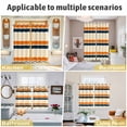 thumbnail image 6 of Orange Blue Stripe Kitchen Curtains 72 Inch Length, Minimalist Farmhouse Stripes Grommet Top Bedroom Living Room Curtains, Light Filtering Cafe Curtain Drapes 2 Panels Set 104''x72'', 6 of 9