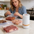thumbnail image 6 of Electric Vacuum Sealer Machine, Mini Portable Handheld Vacuum Sealer with 50-60kpa Suction, Automatic Vacuum Air Sealing System for Food Storage, Preservation of Fruits, Vegetables, and Meats, 6 of 8