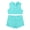 Mint_Green, variant on Aislor Kids Girls Dance Swim Training Tankini Floral Lace Crop Top with Shorts Sports Gymnastic Ballet Leotard Dress