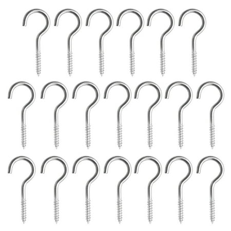 

YEUHTLL 20 Pieces M3/M4/M5 Stainless Steel Eye Screws Outdoor String Light Hooks