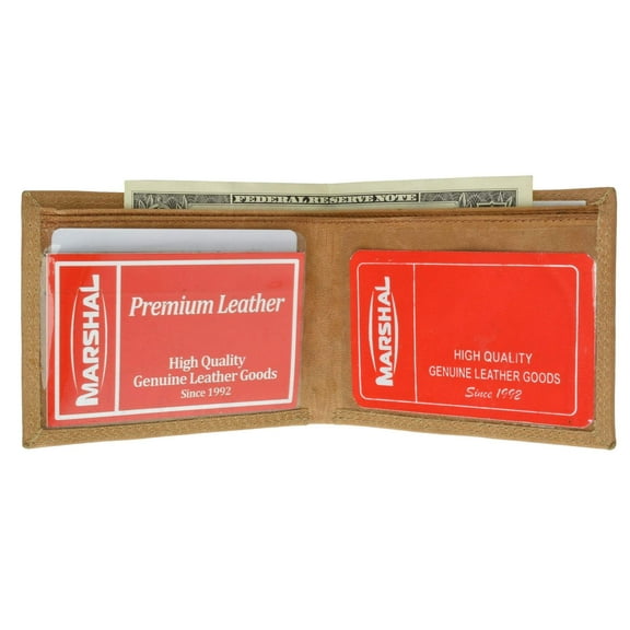 Hunter Series Mens Leather Card Holder Bifold Wallet HU 1310