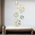 thumbnail image 2 of Designart "Leaves In Zen Tranquility" Plants Round Wall Art Set Of 5 - Green Bohemian Office Room Wall Art Set, 2 of 6