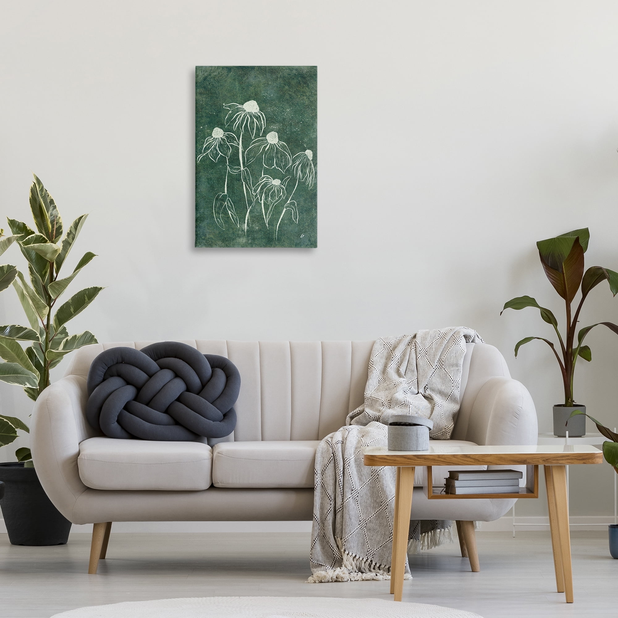 Stupell Industries Echinacea Garden Blooms Plants & Flowers Painting Wrapped Canvas Art Print Wall Art, 20 x 30