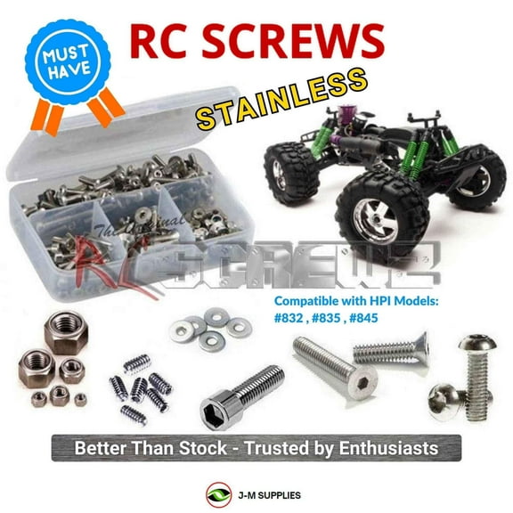 RCScrewZ Stainless Screw Kit hpi019 for HPI Savage SS / 25 RTR 1/8th Monster (#832/#835/#845) | PRO