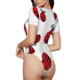 thumbnail image 2 of Balery Fly Flying Ladybug Body de cuello redondo de manga corta para mujer Tops de manga corta Tops básicos-X-Large, 2 of 7