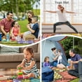 thumbnail image 6 of Extra Large Outdoor Picnic Blankets Waterproof Foldable 60" X 80", Boho Flower Beach Mat Essentials Accessories，Portable Packable Thick Floral Rug for Travel Camping Hiking, 6 of 6