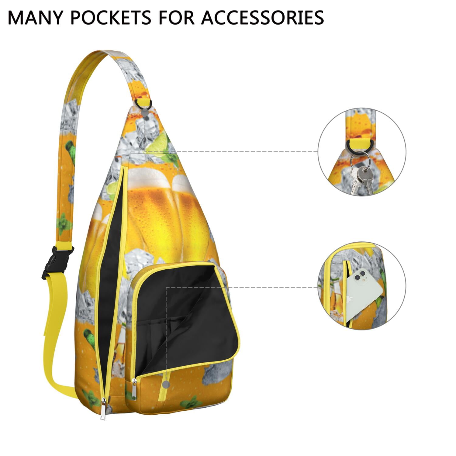 Travel Smart Sling Bag - Vintage Inspired Water-resistant Shoulder Pack for Journey, Commute & Daily Use (Women & Men)