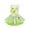"Green,L", variant on Summer Dog Dress Round Neck Flower Design Lace Princess Dress Pet Suspender Skirt Puppy Sleeveless Clothes for Party