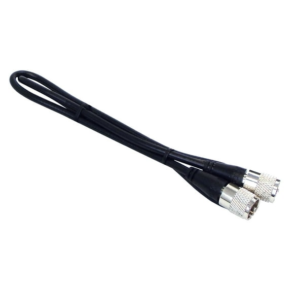 KALIBUR 1,5 Pied Noir RG8X Câble Coaxial avec des Connecteurs Moulés PL259 à Chaque Extrémité