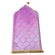 thumbnail image 5 of Alfombra de oración musulmana alfombra de oración engrosar la decoración liviana Borde de oro púrpura, 5 of 8