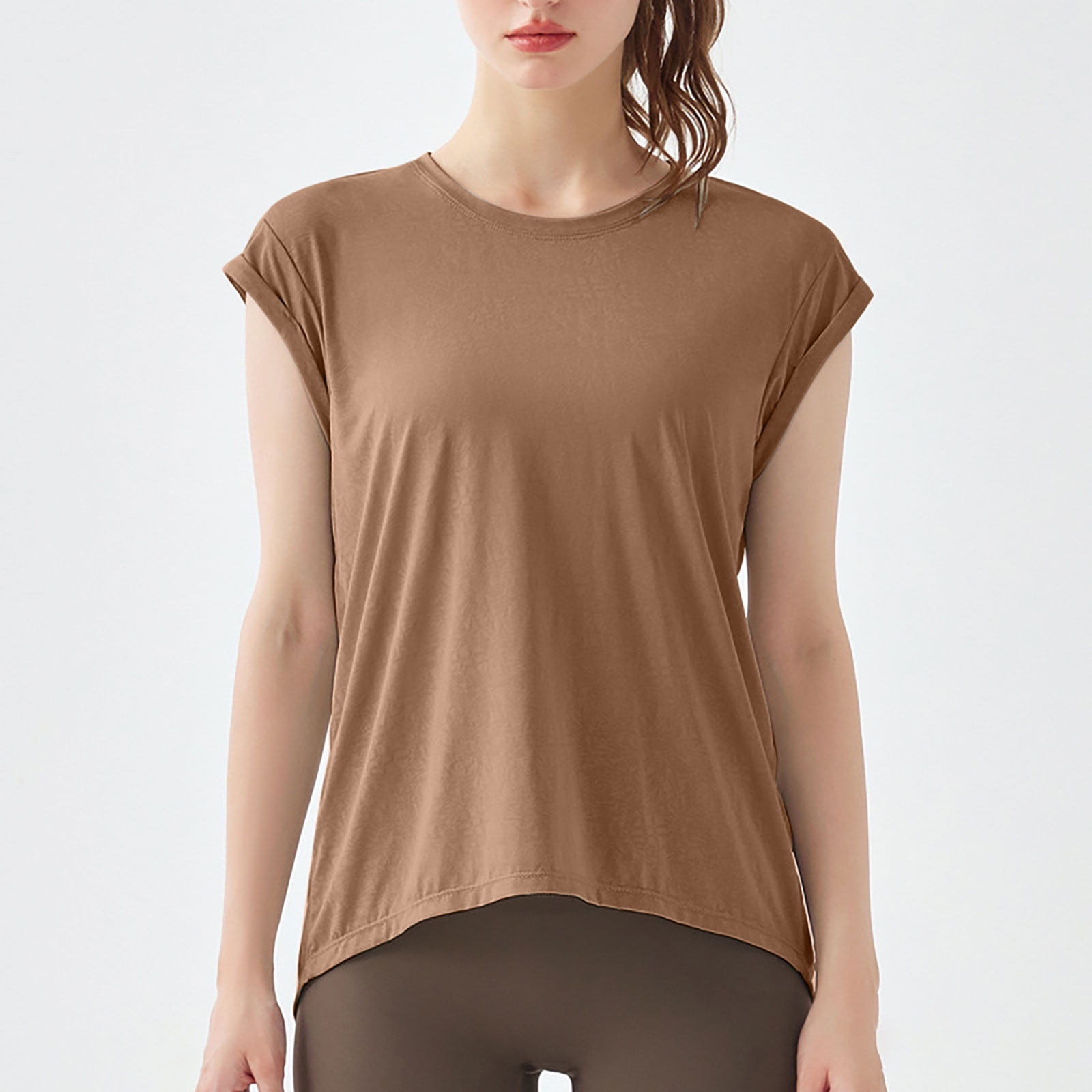 womens tunic workout tops