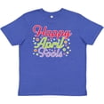 thumbnail image 3 of Inktastic Happy April Fools with Colorful Dots Youth T-Shirt, 3 of 5