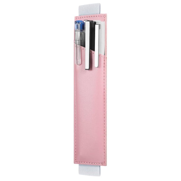 Regalos Quinlirra para mamá, liquidación, bolígrafo de negocios, estuche de cuero de una sola capa, a prueba de fugas, soporte multifuncional para bolígrafos, regalos de cumpleaños para mujeres.