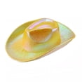 thumbnail image 2 of AJGRHE Men & Women Cowboy Hat Western Style Glitter Party Hats Yellow One Size, 2 of 3